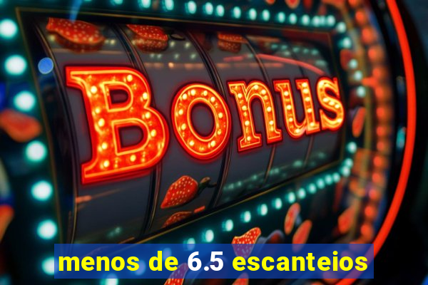 menos de 6.5 escanteios