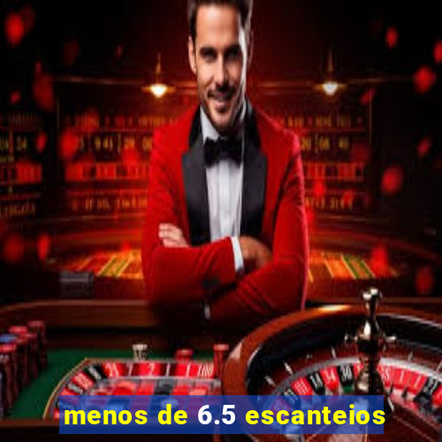 menos de 6.5 escanteios