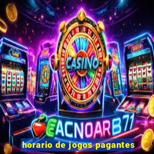 horario de jogos pagantes