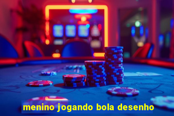 menino jogando bola desenho