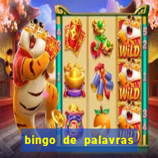 bingo de palavras para 3 ano