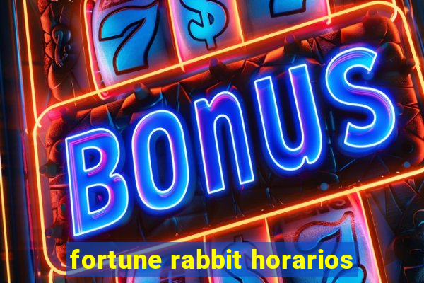 fortune rabbit horarios