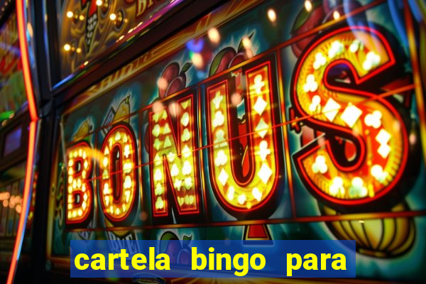 cartela bingo para cha de cozinha imprimir gratis