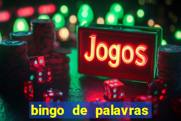 bingo de palavras cha de bebe