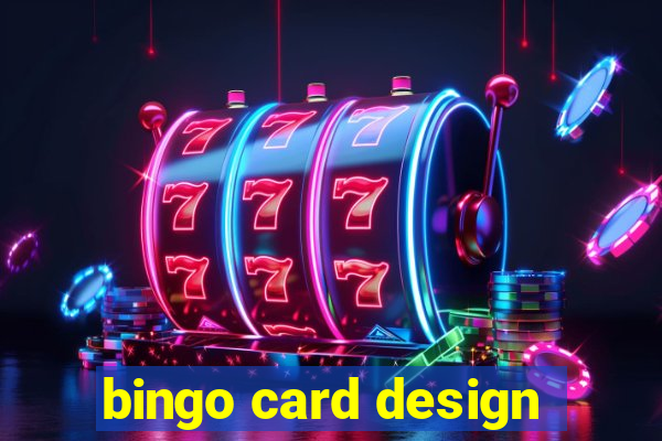 bingo card design