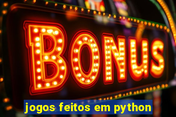 jogos feitos em python