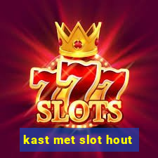 kast met slot hout