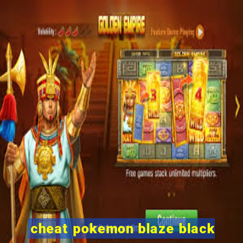 cheat pokemon blaze black