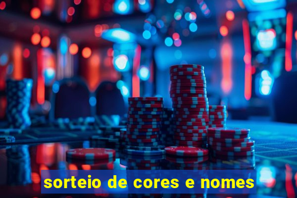 sorteio de cores e nomes