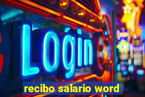 recibo salario word