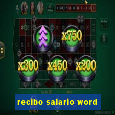 recibo salario word