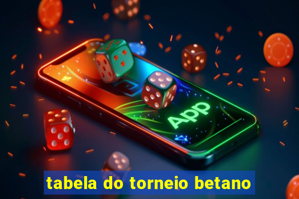 tabela do torneio betano