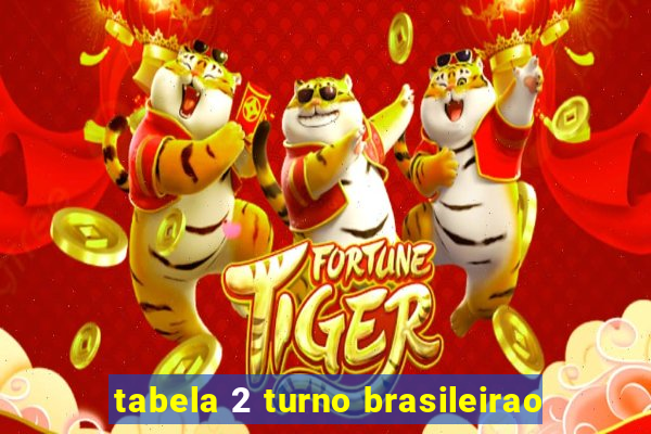 tabela 2 turno brasileirao