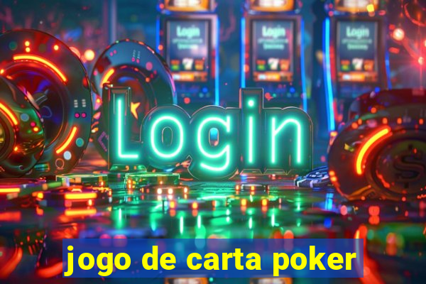 jogo de carta poker