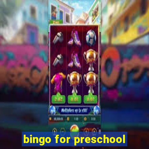 bingo for preschool