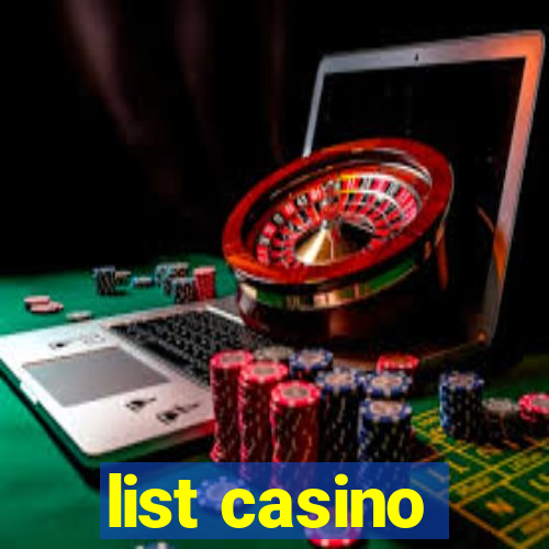 list casino