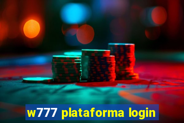 w777 plataforma login