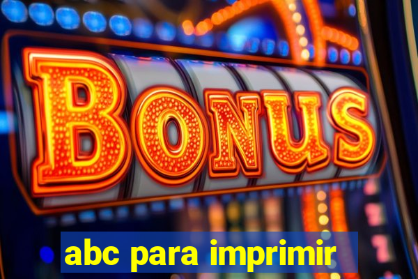 abc para imprimir