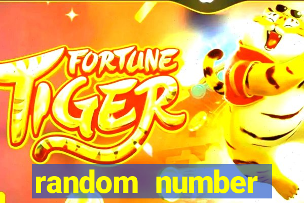 random number generator slot machine