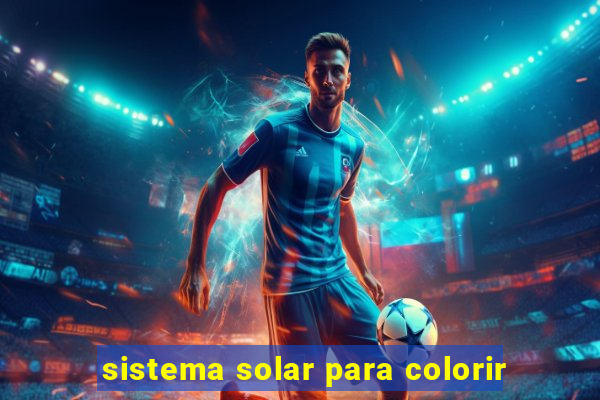 sistema solar para colorir