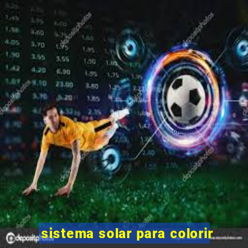 sistema solar para colorir