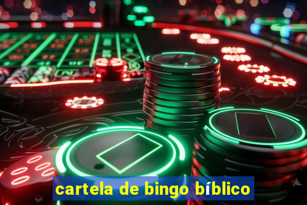 cartela de bingo bíblico