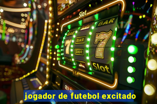 jogador de futebol excitado