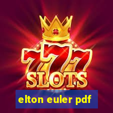 elton euler pdf