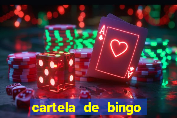 cartela de bingo para educa??o infantil