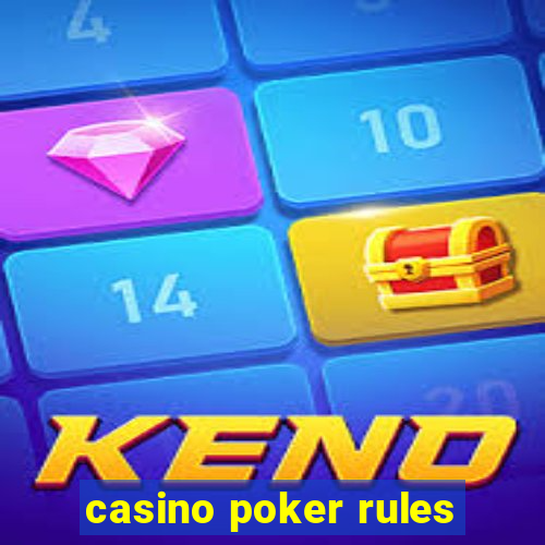 casino poker rules