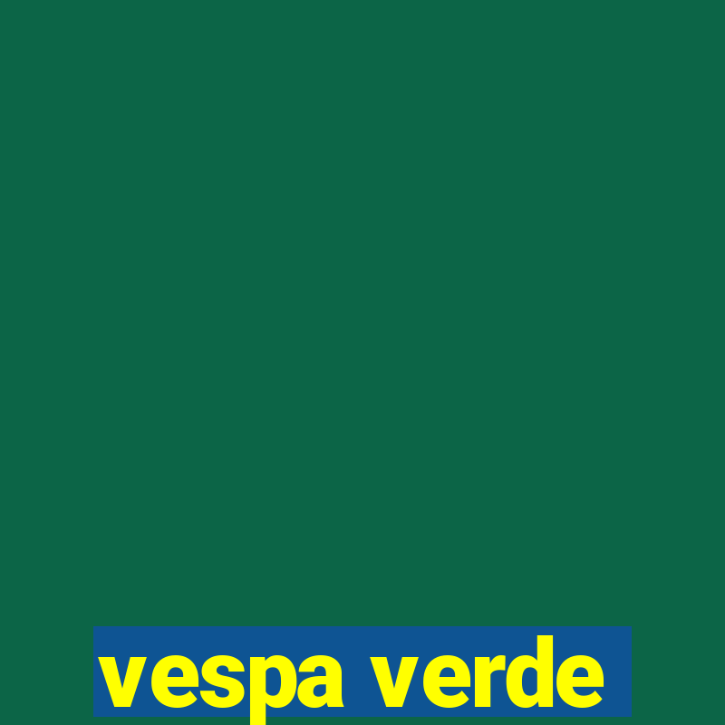 vespa verde