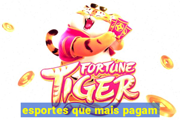 esportes que mais pagam