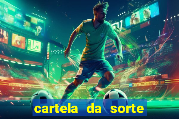 cartela da sorte time de futebol que mais saem