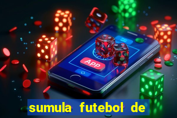 sumula futebol de campo word