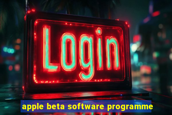 apple beta software programme