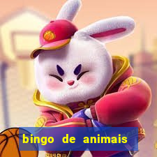 bingo de animais para educa??o infantil