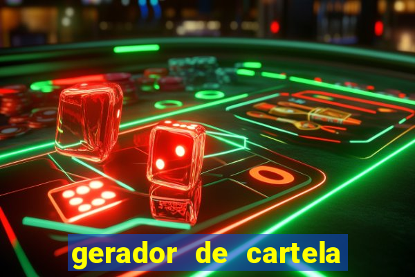 gerador de cartela de bingo