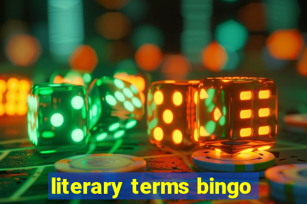 literary terms bingo