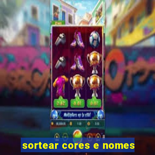 sortear cores e nomes