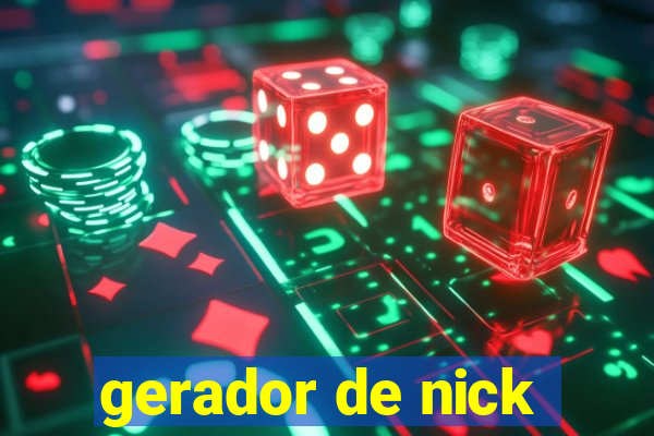 gerador de nick