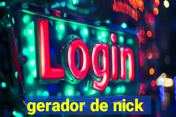 gerador de nick