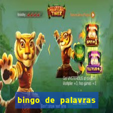 bingo de palavras 3 ano