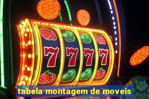 tabela montagem de moveis