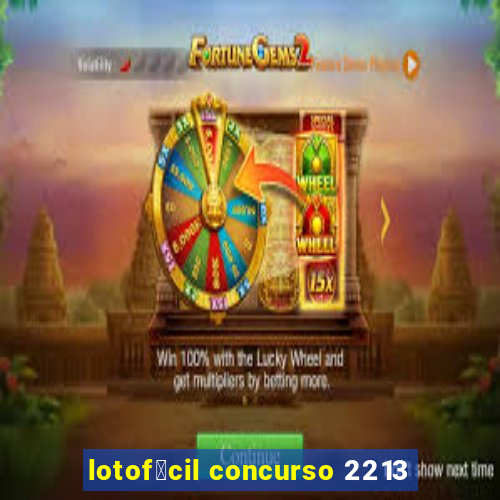 lotof谩cil concurso 2213