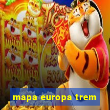 mapa europa trem