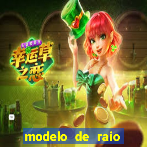 modelo de raio para imprimir