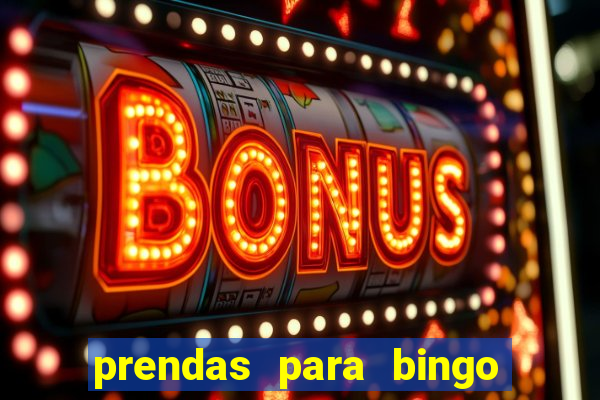 prendas para bingo de natal