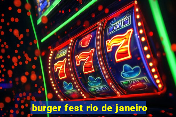 burger fest rio de janeiro