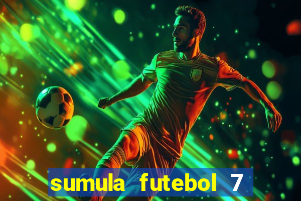 sumula futebol 7 society excel