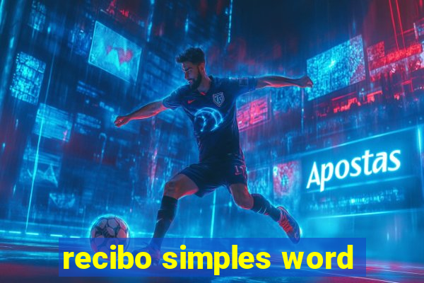 recibo simples word